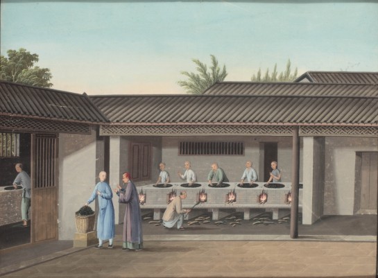 Complete Set of Chinese Tea Trade Paintings with full provenance