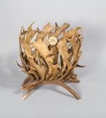 Fallow deer antler stick stand, circa 1855